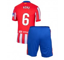 Atletico Madrid Koke #6 Koszulka Podstawowa dzieci 2024-25 Krótki Rękaw (+ krótkie spodenki)